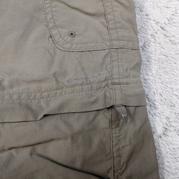 Columbia Pants Men's Large Gray Green Titanium Convertible Cargo Omni Dry Nylon - Picture 3 of 10